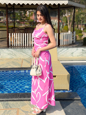 TANDUL Women Pink Printed Bodycon Dress