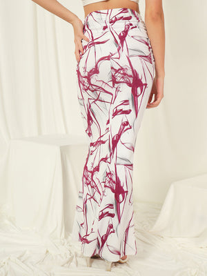 TANDUL  Women Printed Regular White Skirt
