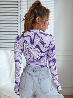 TANDUL  Casual Regular Sleeves Printed Women Multicolor Top