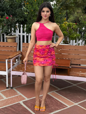 TANDUL Women Multicolor Tie-dye Printed Skirt