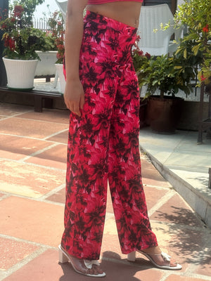 TANDUL  Women Pink Floral Printed Trouser