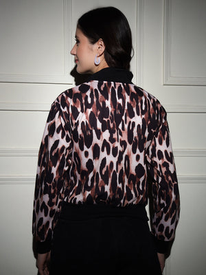 TANDUL  Women Full Sleeve Animal Print Sweatshirt