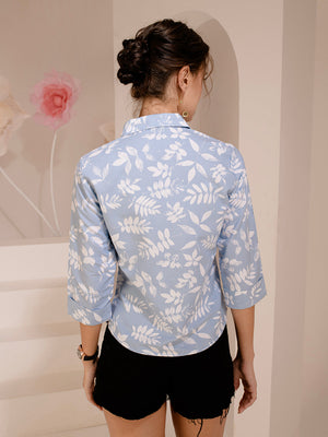 TANDUL  Women Regular Fit Printed Built-up Collar Casual Shirt