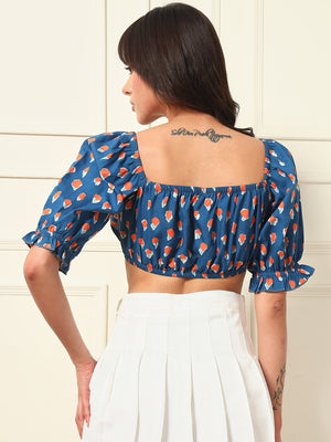 TANDUL Casual Printed Women Multicolor Top