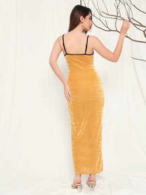 TANDUL  Women Bodycon Yellow Dress