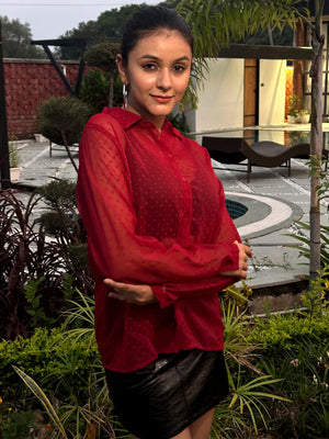 TANDUL  Women Regular Fit Solid Casual Shirt