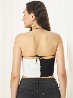 TANDUL  Casual Sleeveless Solid Women Black Top