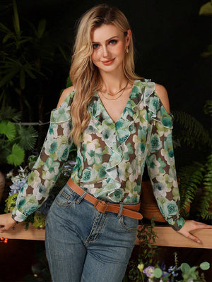 TANDUL  Casual Regular Sleeves Printed Women Multicolor Top