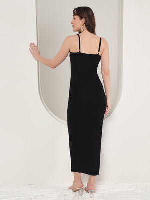 TANDUL  Women Bodycon Black Dress