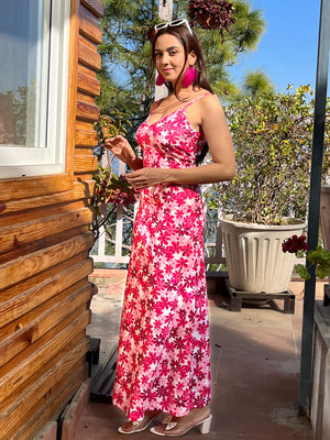 TANDUL Women Pink Floral Dress