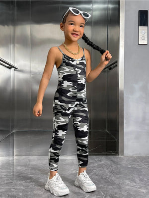 TANDUL  Dungaree For Girls Casual Printed Polyester  (Multicolor, Pack of 1)