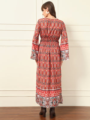 Women Maxi Multicolor Dress