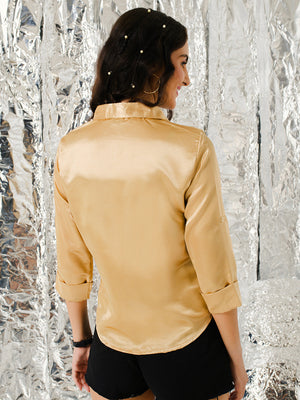 TANDUL  Women Regular Fit Solid Casual Shirt