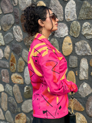 TANDUL Women Striking Pink Blazer