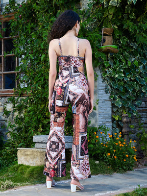TANDUL Stunning Floral Printed Jumpsuit
