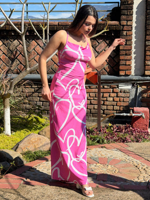 TANDUL Women Pink Printed Bodycon Dress