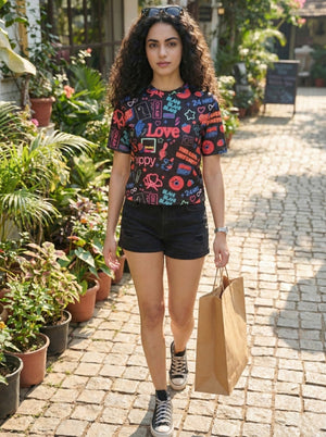 TANDUL Women Printed T-shirt
