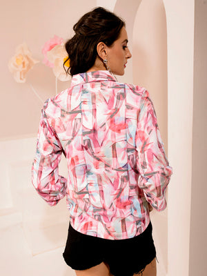 TANDUL  Women Regular Fit Printed Built-up Collar Casual Shirt