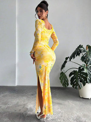 TANDUL  Women Bodycon Yellow Dress