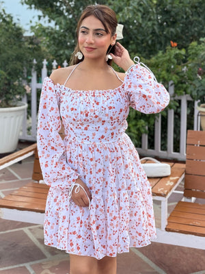 TANDUL Women Fit and Flare Floral Printed Dress