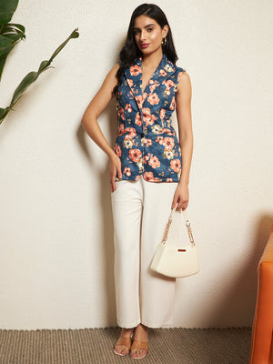 TANDUL Women Stunning Floral Printed Vest