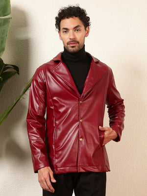 TANDUL Men's Solid Single Breasted Blazer