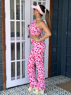 TANDUL KOREAN TRENDY HEART COORD SET