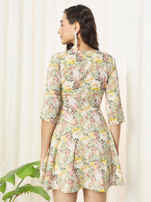 TANDUL  Women Fit and Flare Multicolor Dress