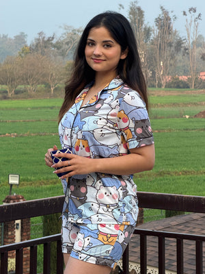 TANDUL Women Printed Comfy Nightsuit