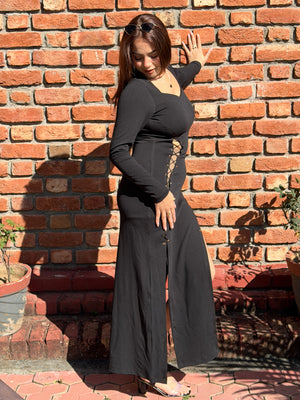 TANDUL Women Stunning Black Dress
