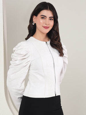TANDUL  Women Solid Fleece Jacket