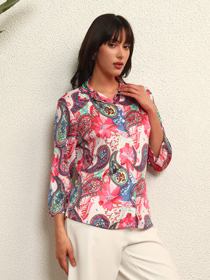 TANDUL Women Multicolor Paisley Printed Shirt