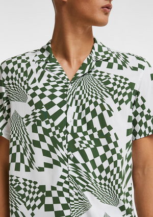 TANDUL Black and White Printed Casual Shirt