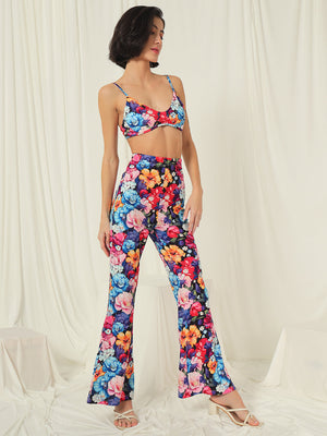 TANDUL Top Palazzos Co-ords Set