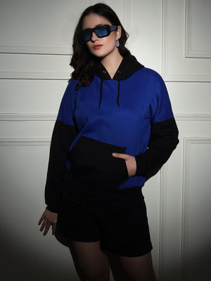 TANDUL  Women Full Sleeve Solid Hooded Sweatshirt