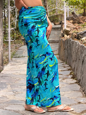 TANDUL Women Printed Slit Skirt