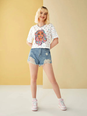 TANDUL  Casual Regular Sleeves Printed Women Multicolor Top