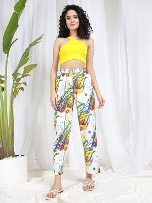 TANDUL Women Straight Fit Printed Trouser
