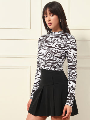 TANDUL Casual Regular Sleeves Printed Women Multicolor Top