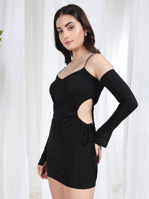 TANDUL Women Bodycon Black Dress