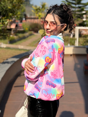 TANDUL Women Vibrant Pink Sweatshirt