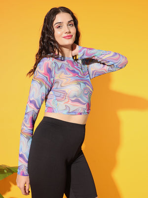 TANDUL  Casual Regular Sleeves Printed Women Multicolor Top