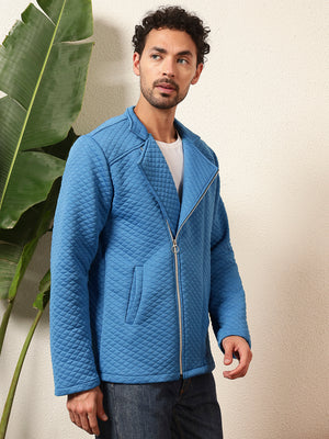 TANDUL Men's stylish blue Quiltted jacket