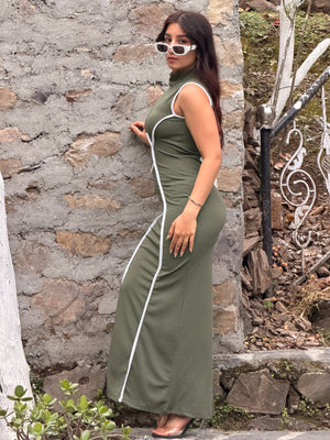 TANDUL Women Stunning Green Dress