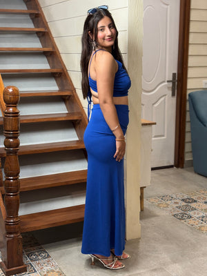 TANDUL Women Stunning Blue Co-ord Set