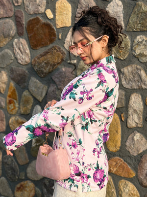 TANDUL Women Multicolor Floral Printed Blazer