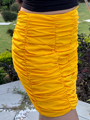 TANDUL Women Stunning Yellow Skirt