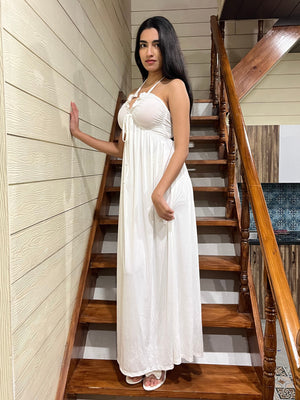 TANDUL Women Stunning White Dress