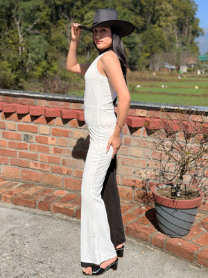 TANDUL Women Black and White Jumpsuit
