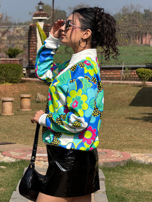 TANDUL Women Vibrant Floral Printed Sweatshirt